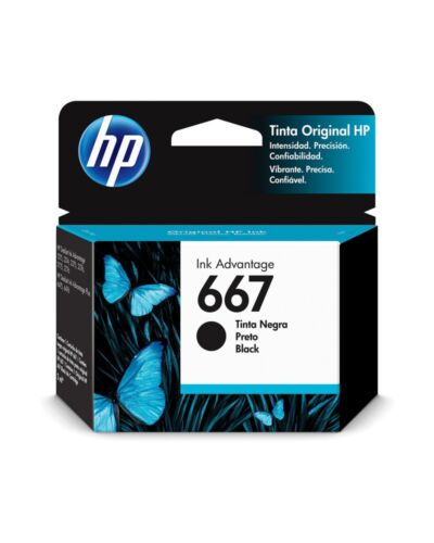 CARTUCHO DE TINTA HP 3YM79AB (667) PRETO